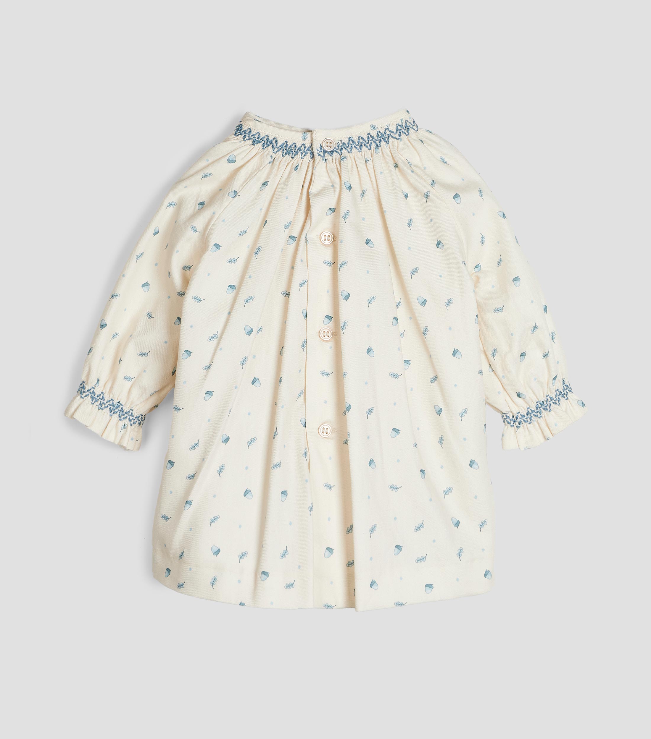 Vestido estampado manga larga Bebé